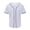 White#men's baseball jersey sport shirts, variant on Mens Baseball Jersey Button Down Shirts Short Sleeve Quick Dry Sport Shirt Summer Lightweight Cardigan Uniform for Men Blue,S