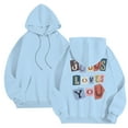 thumbnail image 4 of LUOGENLI Chandails à Capuche pour Hommes Petit Graphique Homme Mode Décontractée Lettre Partie Imprimée Chandail à Capuche à Enfiler Manches Longues à Cordon Chandail à Capuche Hauts Chandails à Capuche pour Hommes Graphique à Fermeture Éclair Bleu2 Taille TTG, 4 of 8