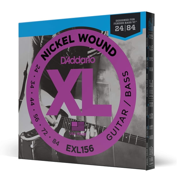 Cuerdas para guitarra D'Addario XL Nickel Electric EXL156 de 6 cuerdas