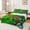 Green A, variant on Feelyou Pixel Game Letter J Twin Sheets for Kids Boys, Green Brown Blocks Abstract Bedding, 3pcs, 1 Flat Sheet, 1 Fitted Sheet and 1 Pillowcase