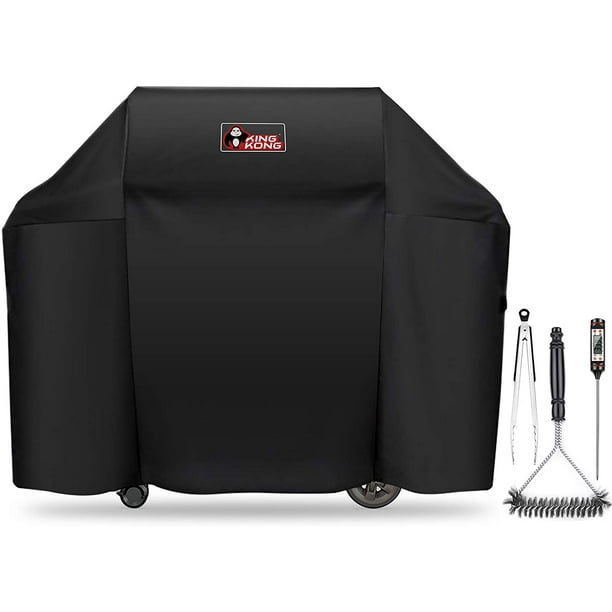 Kingkong 7130 Grill Cover For Weber Genesis Ii 3 Burner Grill And Genesis 300 Series Grills Compared To 7130 Including Brush Tongs And Thermometer Walmart Com Walmart Com