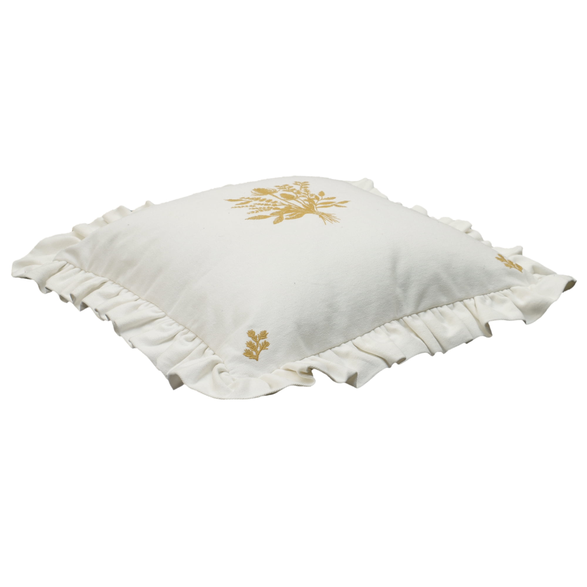 The Pioneer Woman White Denim Square Pillow