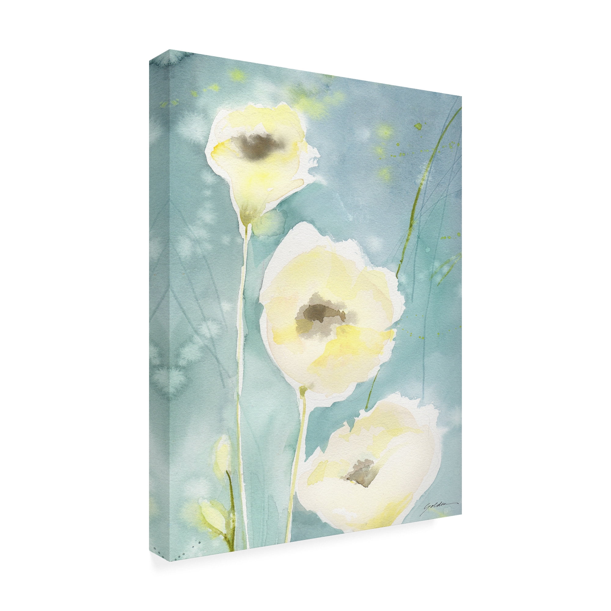 Trademark Fine Art 'Teal Tones' Canvas Art by Sheila Golde