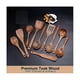 thumbnail image 4 of Wooden Cooking Utensils, Kitchen Utensils Set With Holder Teak Wood Spoons And Wooden Spatula For C, 4 of 5