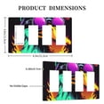 thumbnail image 3 of Cool Duck Switch Cover Decorative Wall Plate / 4-Gang Screwless / Standard Size 4.5x8 in, 3 of 5