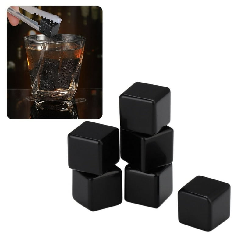6PCS Whiskey Stones, Chilling Stones with Velvet Pouch