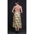 thumbnail image 3 of Bimba Floral Printed Women Backless Halter Neck Summer Holiday BeachÂ&nbsp;Dress-Large, 3 of 6
