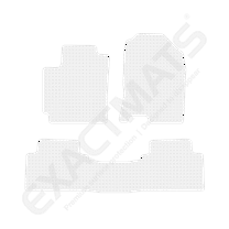 ExactMats - Premium Clear Overlay Floor Mats, Made In USA - Fits Hyundai Kona 2018-2023 / 2 Front & Uni-Rear Mats