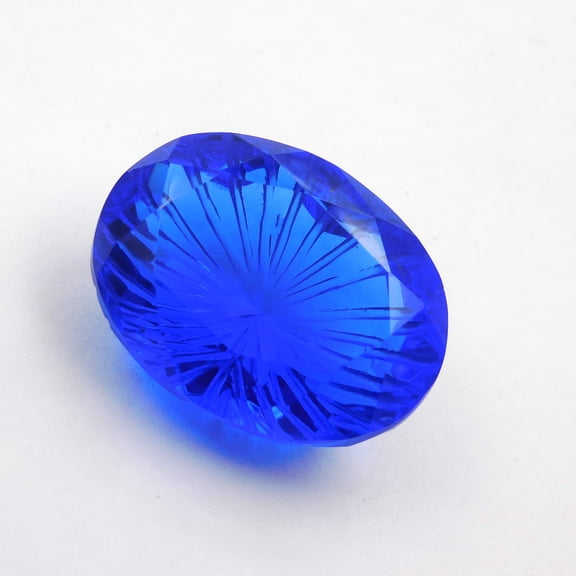 Natural Blue Topaz Oval Loose Gemstone for Pendant, 59.63 Carat, Fancy Cut for Jewelry Making