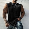 thumbnail image 2 of uikmnh Men Tank Tops Athletic Tank Top for Summer Workouts Broad Shoulder Design Loose Fit Casual Running Sleeveless Muscle Vest Size:S, 2 of 5
