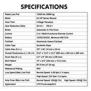 X-BULL High Speed Electric Winch XRS 13000LBS 12V Synthetic Rope SUV Jeep Truck 4WD 2 in 1 Wireless Remote