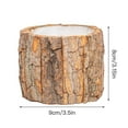 thumbnail image 2 of Creative Bark Flower Bucket Flower Pot Pastoral Succulent Flower Pot Flower Arrangement Basket, 2 of 16