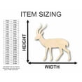 thumbnail image 2 of Unfinished Wood Gazelle Shape - Animal - Safari - Craft - up to 46" DIY 20" / 1/4", 2 of 3