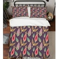 thumbnail image 2 of 3D Cartoon Red Flowers Pattern Quilt Cover Set Bedding Set Pillowcases 75, 2 of 3