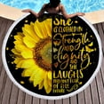 thumbnail image 1 of LSLJS Beach Serviette de Plage Été Serviette de Plage Essentials Motif Rond Plage Piscine Serviette de Douche Ménagère Couverture Tapis de Yoga, 1 of 2