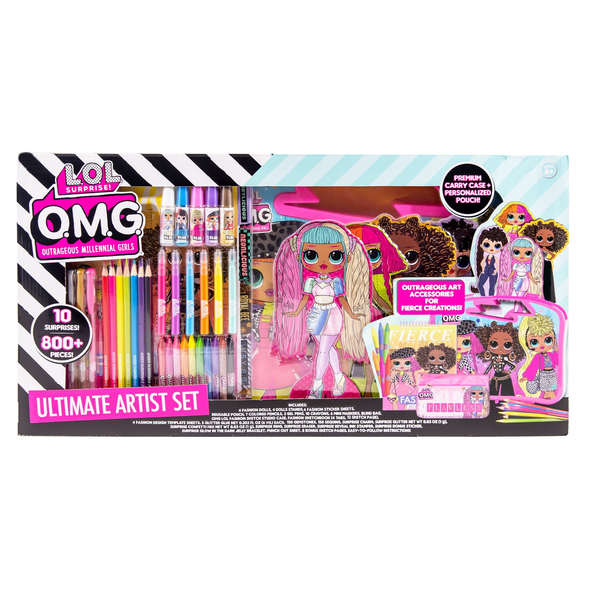 L.O.L Surprise Gel Pen Set Kit, 20 Pieces