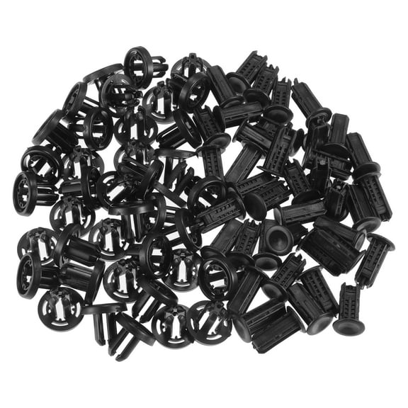 Unique Bargains 40 Pcs Bumper Clips No.91505TM8003 Automotive Clips for Honda Civic 2013-2019 Plastic Black