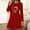 Red1, variant on FDGIU Women's Heart Printed Nightgown for Valentine's Day - Soft Short Sleeve Sleepshirt Pajama Dress Loungewear S-2XL