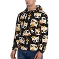 thumbnail image 2 of Hoodies for Men - Flower fox Long Sleeve Comfrt Men'S Fashion Hoodies & Sweatshirts, Sweatshirts for Men Hoodies Pullover Clothing Clothes with Pouch, 2 of 7