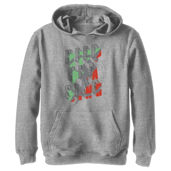 Boy's The Flash 3D Keep Phasing  Pull Over Hoodie Athletic Heather Small