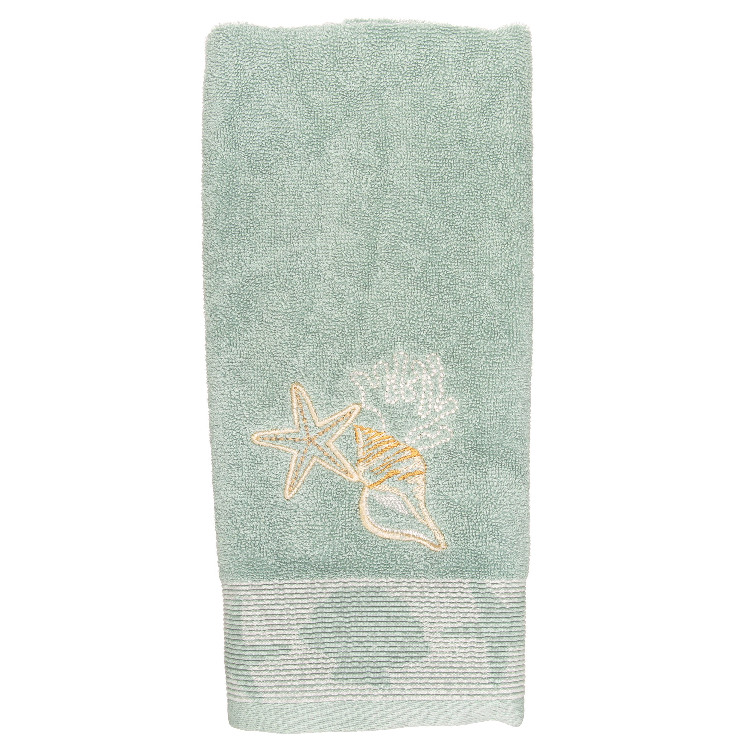 Better Homes & Gardens Coastal Bath Towel, Teal, 16" x 28"