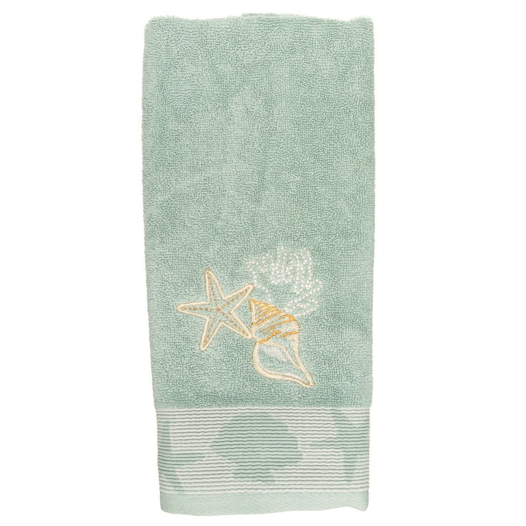 Better homes & gardens outlet coastal bath towel teal