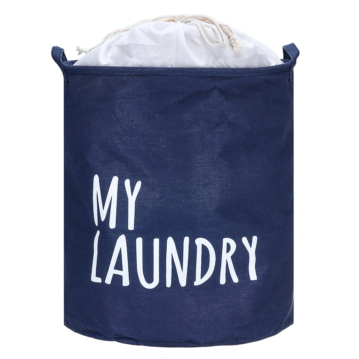 Big Foldable Storage Laundry Clothes Basket Canvas Laundry Washing Bag 50X40cm 