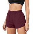 thumbnail image 2 of Aimik Solid Athletic Shorts for Women High Waist Stretchy Waist Sport Shorts with Pockets and Drawstring Summer Casual Shorts, 2 of 6