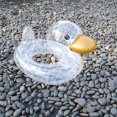 thumbnail image 1 of TransparentDurableFlexibleFloatingInflatableSwimming Float Floating Seat Swim SummerBeach BoatHolidaysParties, 1 of 8