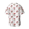 thumbnail image 2 of Haiem Different Mushrooms Men's Casual Shirts Short Sleeve Button Down Shirts Fashion Textured Summer Beach Shirt-X-Large, 2 of 7