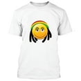 thumbnail image 2 of Funny Mens Smoking Funny Emoji Printed Design T-Shirt Short Sleeve T-Shirt Soft and Comfy Shirt, Lightweight Shirt Color White Tee 2X-Large, 2 of 3