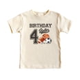 thumbnail image 4 of 4th Birthday Baller Shirt for Boys Sports Theme Party T-Shirt for 4 Year Old Kids Natural Shirt 4T, 4 of 5