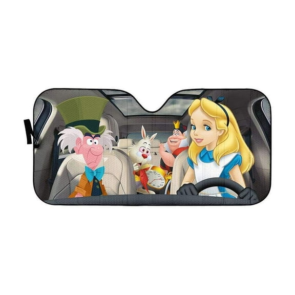3D Wonderland Alice Nice Windshield Sunshade Universal Fit Cars Suv Truck