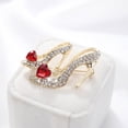 thumbnail image 2 of Broches de zapatos de princesa YONGSHENG con diamantes de imitación tacones altos rojos 4 piezas, 2 of 5