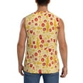 thumbnail image 4 of Xecao Halloween Elements Print Men's Tank Top: Sleek Sleeveless Tee for Casual Sports and Beach Occasions-XX-Large, 4 of 7