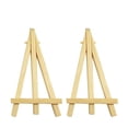 thumbnail image 1 of MasteelfCA 4Pcs Small Tabletop Wood Display Artist A-Frame Easel Photo Frame Bracket Photo Painting Triangle Easel-Small Size, 1 of 7