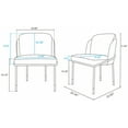 thumbnail image 4 of 7-Piece Hathaway Round Solid Wood Dining Table with 6 Dining Chairs in Gray, 4 of 6