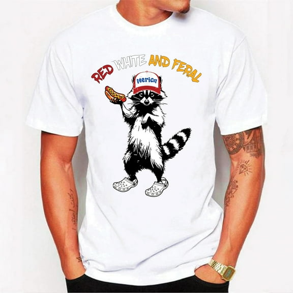 Red White And Feral T-Shirt