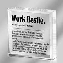 Work Bestie Gifts for Women, Coworker Appreciation Gifts, Happy Retirement Gifts for Bestie, Farewell Going Away Gifts for Friends, Funny Office Decor Sign for Desk Cubicle Home