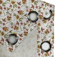 thumbnail image 5 of Ambesonne Exotic Grommet Curtain, Vintage Fall Flowers, 50" x 63", Red Yellow White, 5 of 6
