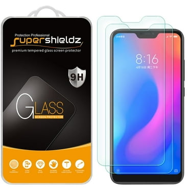 [2-Pack] Supershieldz for Xiaomi Mi A2 Lite Tempered Glass Screen Protector, Anti-Scratch, Anti-Fingerprint, Bubble Free