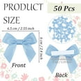 thumbnail image 2 of Vorkoi 50 Pcs Premade Ribbon Bows Twist Tie Bows Baby Shower Bows Satin Ribbon Bows Self Adhesive Satin Bows for Gift Wrapping for Crafts Baby Shower Birthday Party Wedding Decorations, 2 of 5