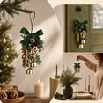 thumbnail image 3 of Christmas Hanging Ornament Festive Bell Decoration with Wreath Basket Holiday Tree Decor, 3 of 4
