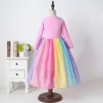 thumbnail image 2 of Robe de Princesse Arc-en-Ciel pour Filles Robes de Fête d'Anniversaire, 2 of 7