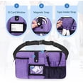 thumbnail image 4 of Utility Nurse Fanny Pack with 12 Essential Tool Pockets, Tape Holder, Adjustable Waist Belt, Medical Organizer Pouch for Nurse, Doctor Purple, 4 of 7