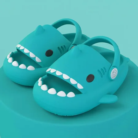 

GEDER-S Baby Boys Girls Shark Design Slippers Slides EVA Soft Sole Anti Slip Sandals Quick Dry Clogs Beach Pool Shoes