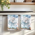 thumbnail image 7 of Octopus Coastal Kitchen Towels Set of 4, Summer Nautical Starfish Coral Ocean Absorbent Dish Towels for Kitchen, Microfiber Hand Towel, Quick Drying Tea Towel for Cleaning Decorative Dishcloths, 7 of 7