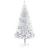 Carevas Artificial Christmas Tree with Stand Silver 4 ft PET