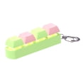 thumbnail image 2 of Llavero inquieto con teclado, juguete mecánico con llave, juguete sensorial, regalos, Clicker de moda portátil, juguete relajante para adultos, Verde y rosa, 2 of 8