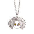 thumbnail image 1 of Cartoon Animal Fox Eye Decoration Sunflower Necklace Pendant Locket Jewelry, 1 of 3